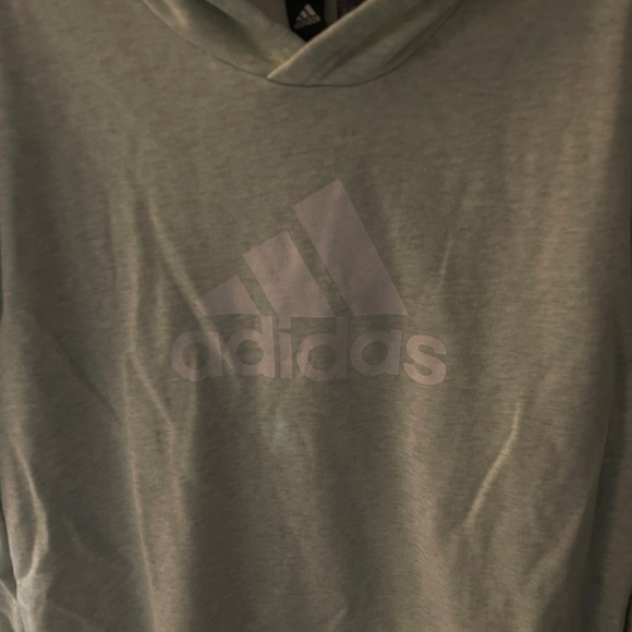 Adidas Light Green Oversized Long Hoodie US Size XL NWT - Picture 3 of 7
